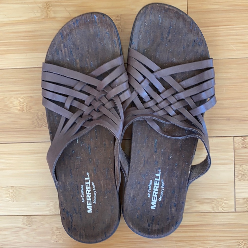 Merrell Memory Foam Sandals Sz 10
